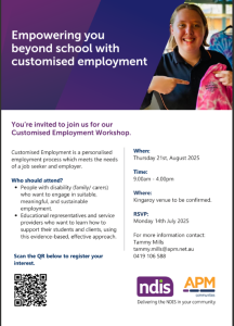 AMP Customised Employment Workshop