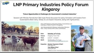 LNP Primary Industries Policy Forum Kingaroy