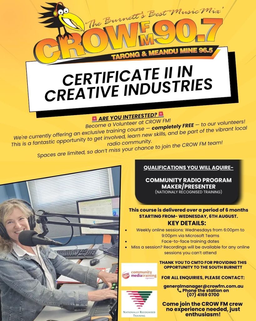 Crow FM Certificate in Creative Industries