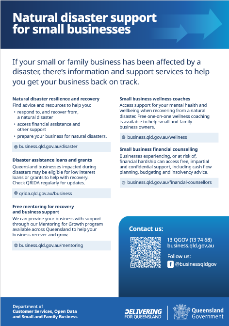 Small business disaster support